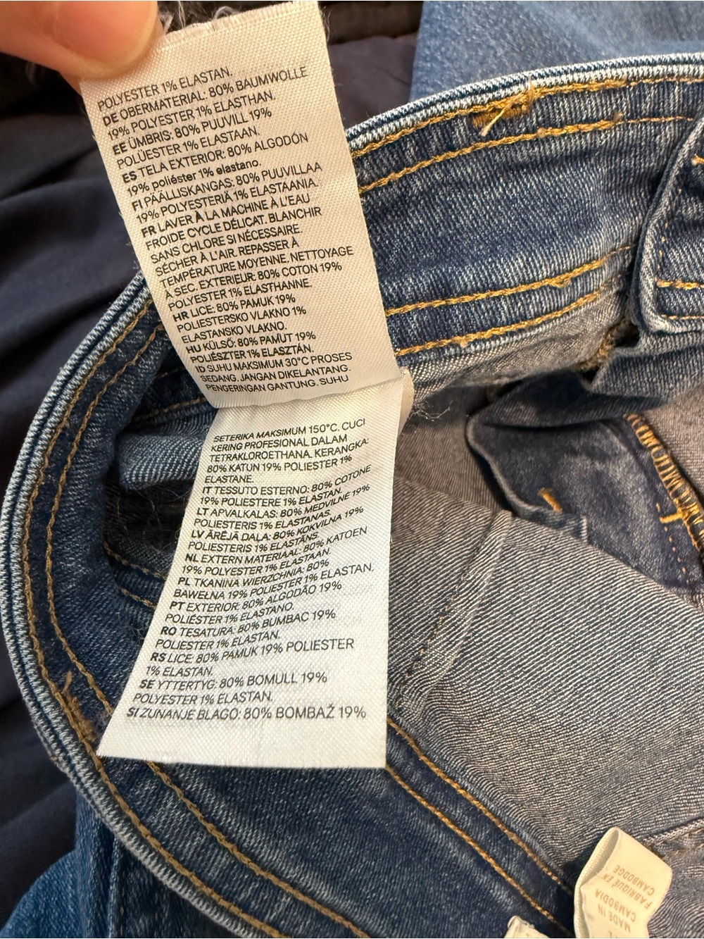 H&M Women’s Wide Straight Leg Crop Jeans 2 Blue Casual Dressy Brunch Date - Picture 8 of 15